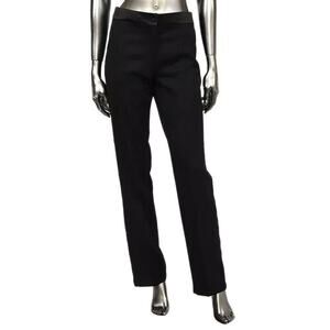 Yves Saint Laurent Black Edition Soir Straight Leg Crease Tuxedo Pant 40 / 6